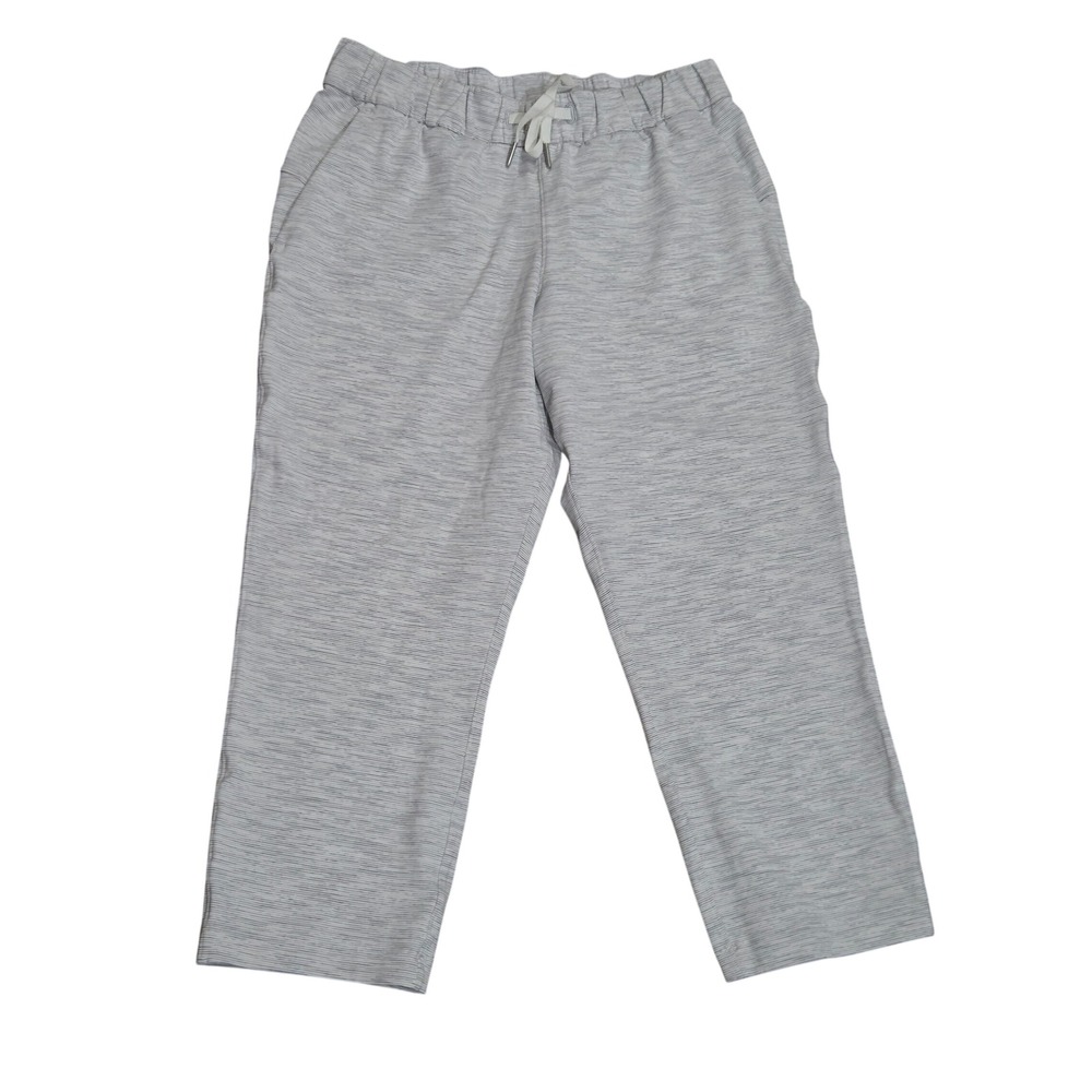 Lululemon On The Fly Jogger 7/8 Pants Space Dye Grey 8